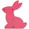 9.5&#x22; LED Lighted Pink Easter Bunny Marquee Wall Sign